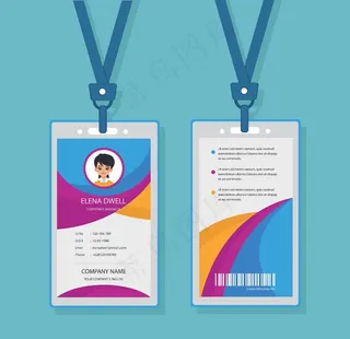 工作证模板图片