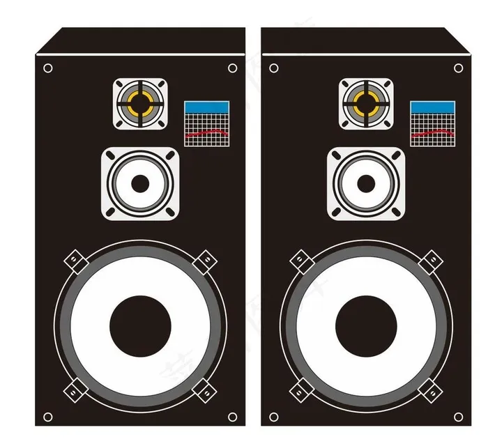 音响图片cdr矢量模版下载