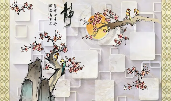 静背景墙图片
