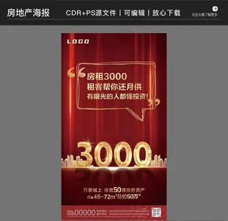 房地产营销策划抢购海报图片