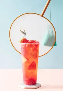 草莓水果茶图片