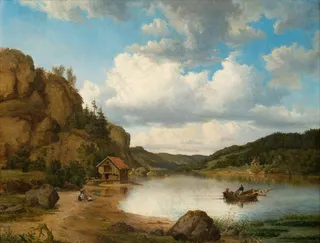 欧美风景油画图片