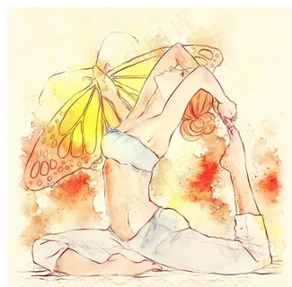 瑜伽插画图片 瑜伽插画图片