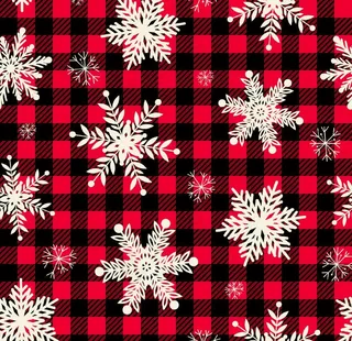 大牌 格子 雪花 圣诞图片