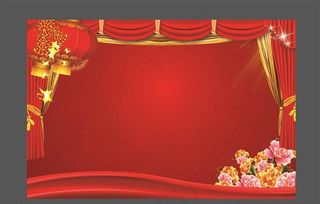 红色展板图片