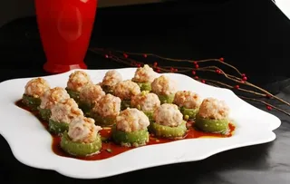 丝瓜蒸肉丸图片