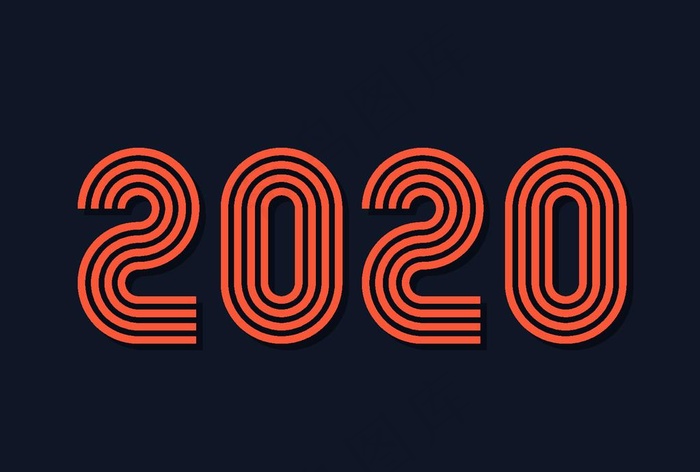 2020字体图片