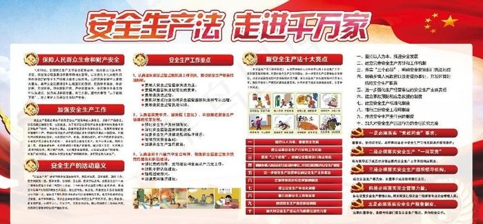 安全生产展板图片psd模版下载