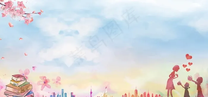 教师节背景图片(2953X1476(DPI:150))psd模版下载
