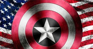 美国队长盾牌，美国米字旗图片
