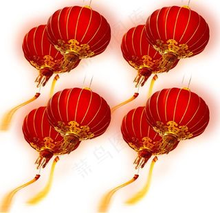 灯笼分层素材图片