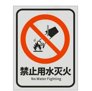 禁止用水灭火图片