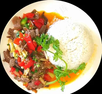 泡椒牛肉盖饭图片 泡椒牛肉盖饭图片