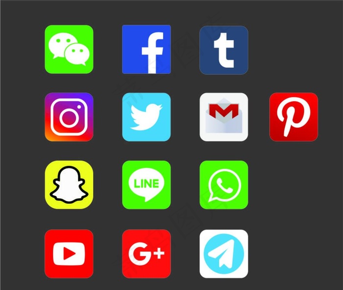 外网社交APP图标图片