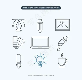 线性图形设计图标图片