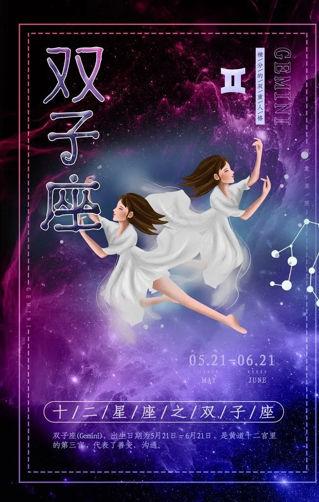 双子座图片(3543X5315(DPI:72))psd模版下载