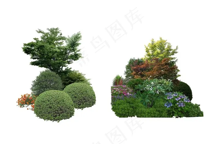 景观设计植物树木组团素材贴图图片(4961X3508(DPI:300))psd模版下载