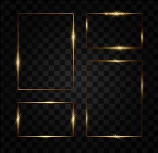 矢量金色相框图片