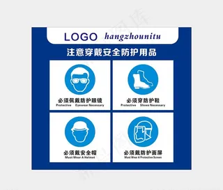 注意穿戴安全防护用品图片