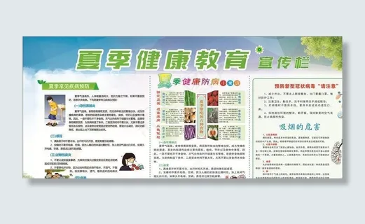 夏季健康教育图片