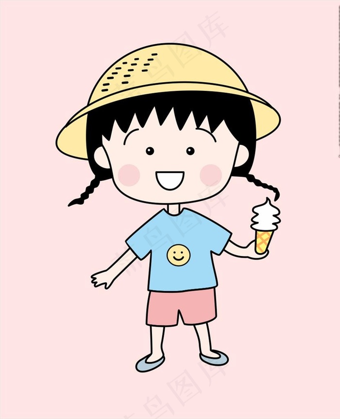樱桃小丸子图片cdr矢量模版下载
