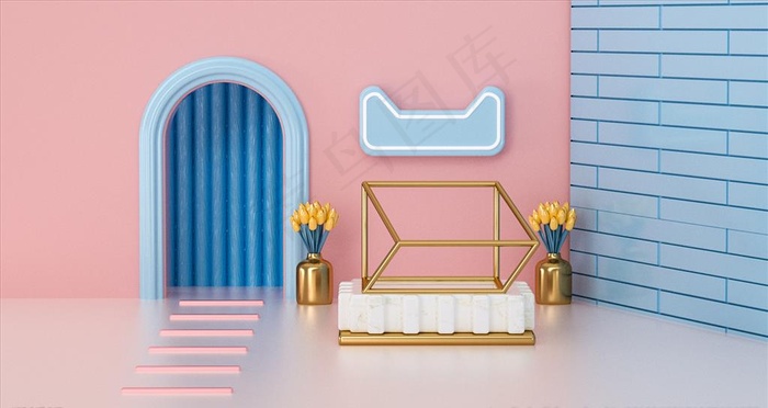 C4D场景建模图片