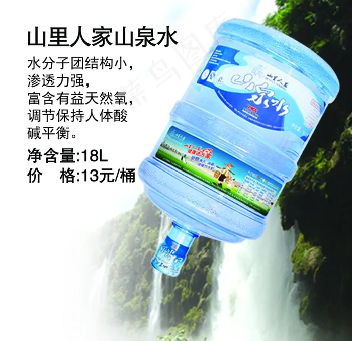 桶装水 海报 天然 矿泉水 品图片psd模版下载