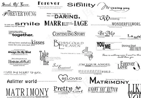 婚纱 写真 英文 素材 模板图片