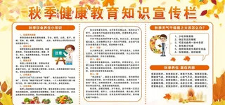 秋季健康教育图片