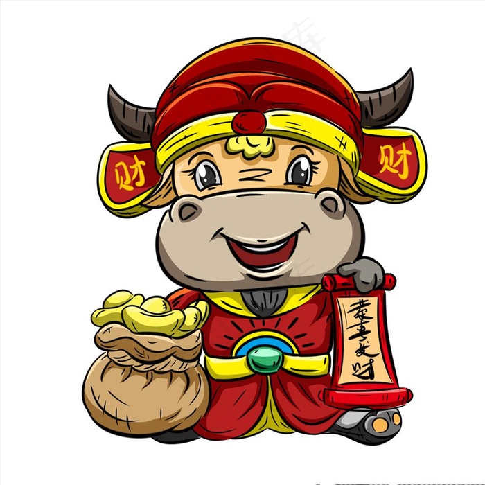 牛年图片psd模版下载