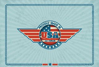 美国制造的免费复刻矢量标签图片