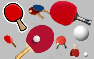 乒乓球拍图片