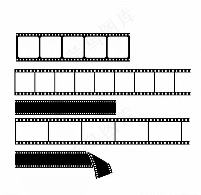 胶卷图片ai矢量模版下载