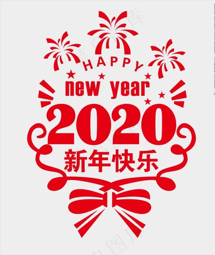 窗花新年快乐图片cdr矢量模版下载