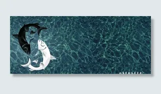 双鱼座1鼠标垫模板图片