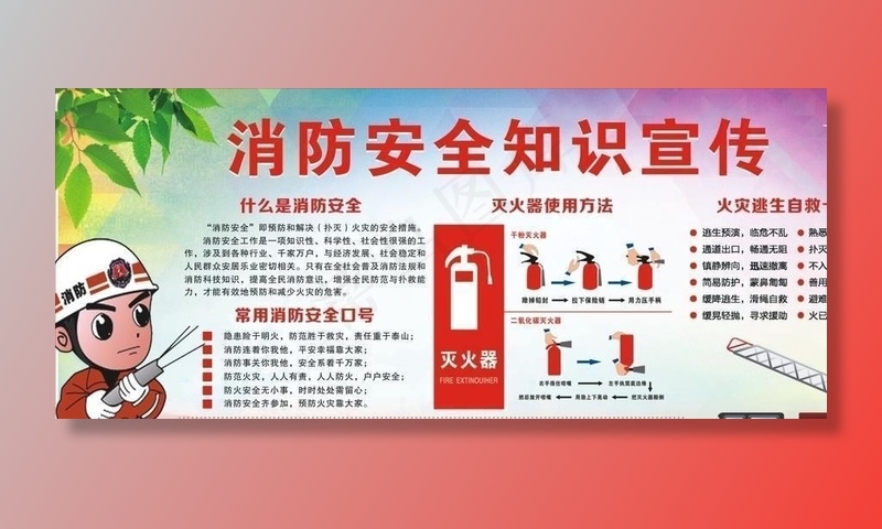 消防安全图片(210X297)cdr矢量模版下载