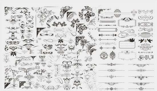 欧式花纹花边图片