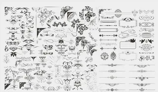 欧式花纹花边图片