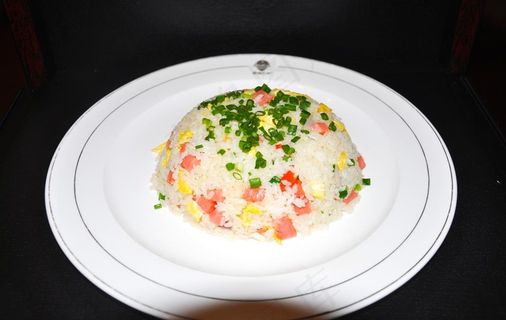 火腿炒饭图片