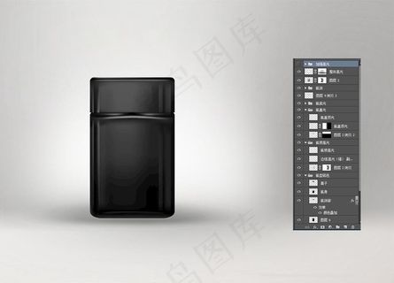 黑瓶子效果图图片