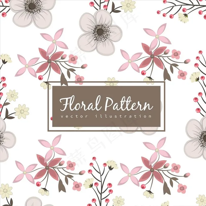 小碎花底纹图片ai矢量模版下载