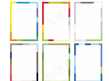 多彩矢量底板图片