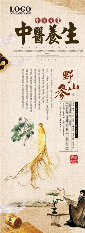 中医展架图片