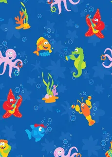 海底动物图案图片 海底动物图案图片