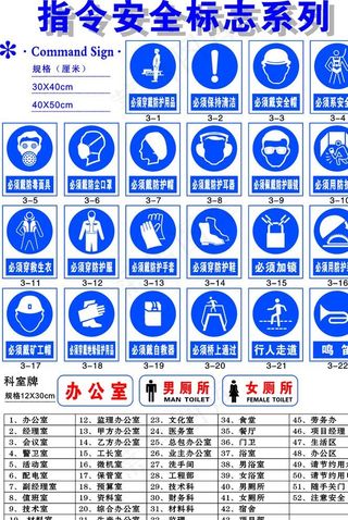 指令标志 工地标志图片