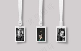 工作证贴图效果样机图片