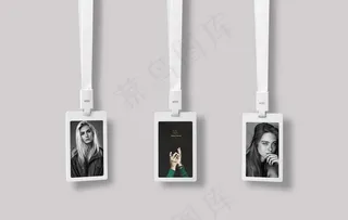 工作证贴图效果样机图片