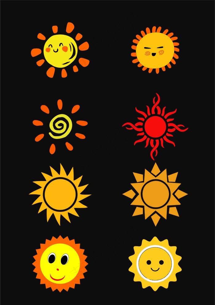 矢量太阳图片