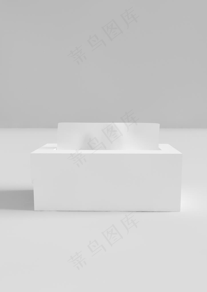 纸巾盒样机图片psd模版下载