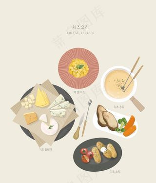 手绘美食海报图片